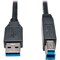 Tripp Lite Tripp Lite USB 3.0 SuperSpeed Device Cable (AB M/M) Black, 6-ft U322-006-BK - alternate 1